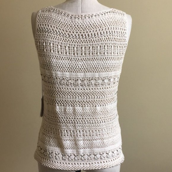 il gilet 100% Silk top -large runs Small - Picture 4 of 6